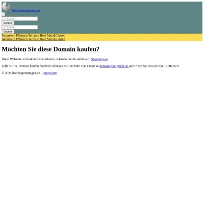Screenshot beetbegrenzungen.de