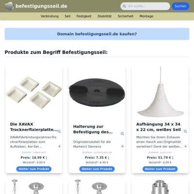 Screenshot befestigungsseil.de