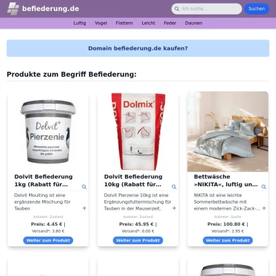 Screenshot befiederung.de