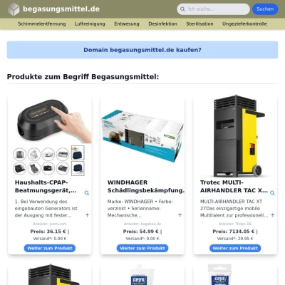 Screenshot begasungsmittel.de