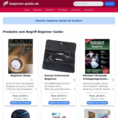 Screenshot beginner-guide.de