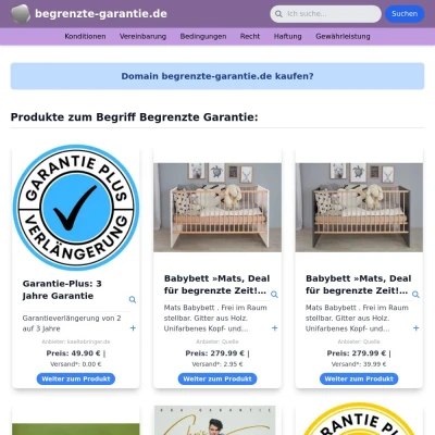 Screenshot begrenzte-garantie.de