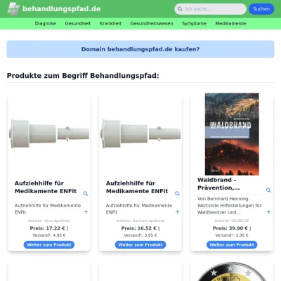 Screenshot behandlungspfad.de