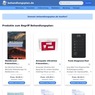 Screenshot behandlungsplan.de