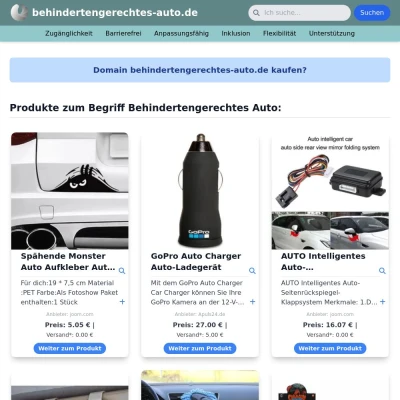 Screenshot behindertengerechtes-auto.de