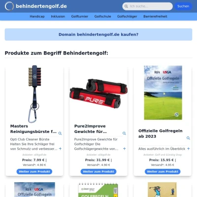 Screenshot behindertengolf.de