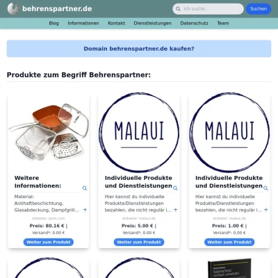 Screenshot behrenspartner.de