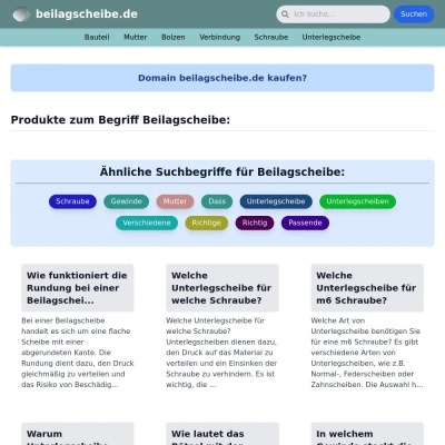 Screenshot beilagscheibe.de