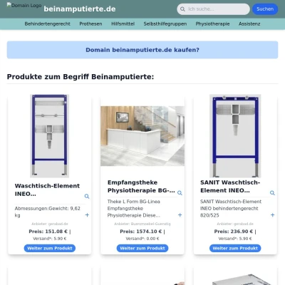 Screenshot beinamputierte.de