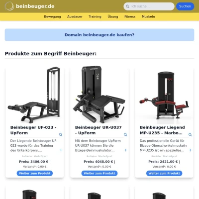 Screenshot beinbeuger.de