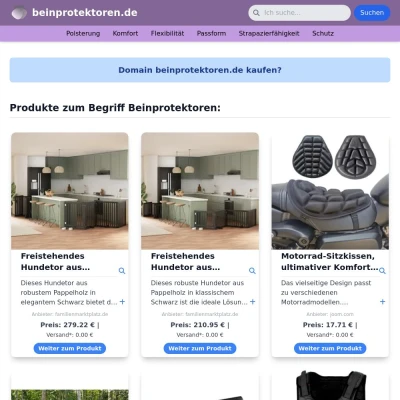 Screenshot beinprotektoren.de