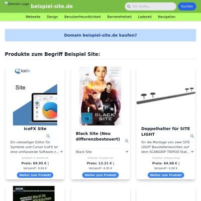 Screenshot beispiel-site.de