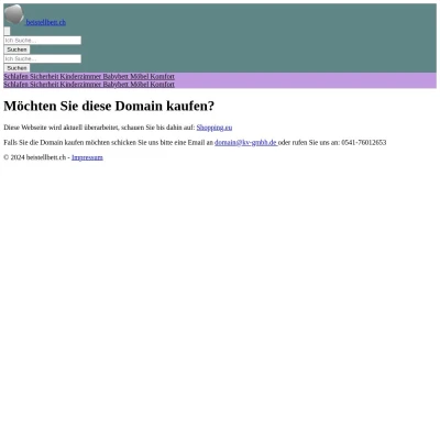 Screenshot beistellbett.ch