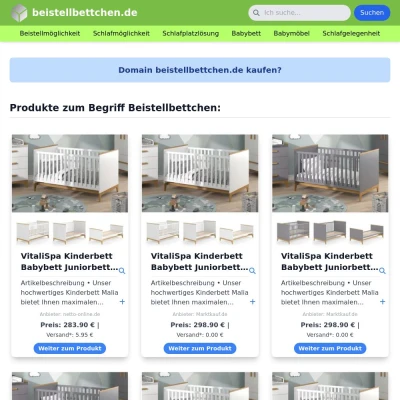 Screenshot beistellbettchen.de