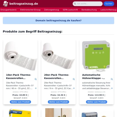 Screenshot beitragseinzug.de