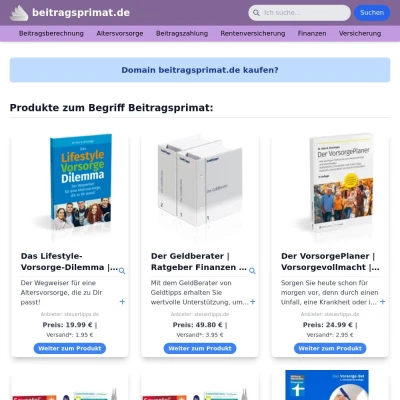 Screenshot beitragsprimat.de