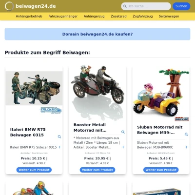 Screenshot beiwagen24.de