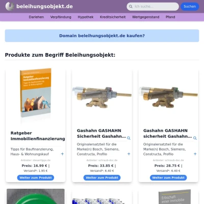 Screenshot beleihungsobjekt.de