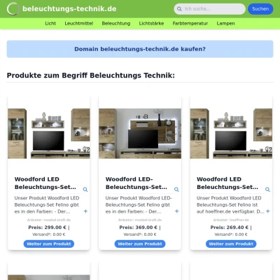 Screenshot beleuchtungs-technik.de