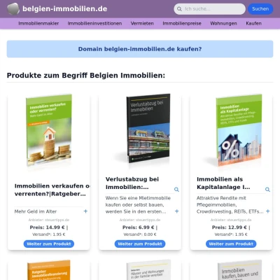 Screenshot belgien-immobilien.de