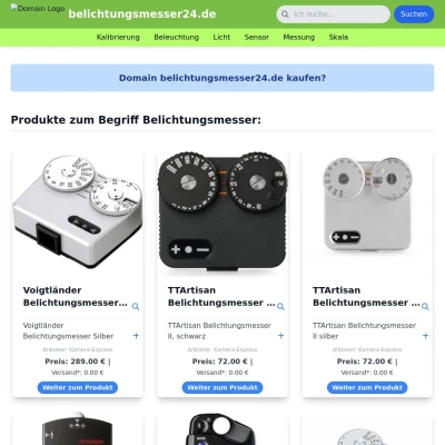 Screenshot belichtungsmesser24.de