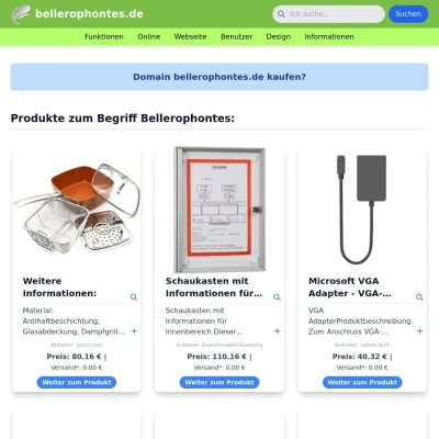 Screenshot bellerophontes.de