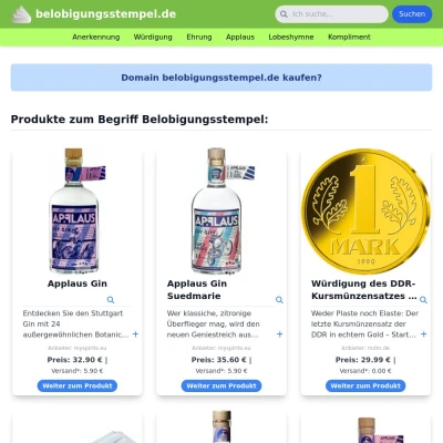 Screenshot belobigungsstempel.de