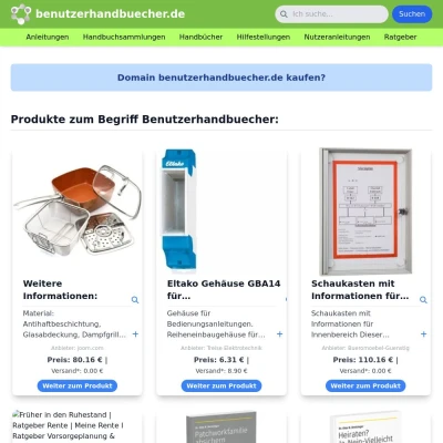 Screenshot benutzerhandbuecher.de