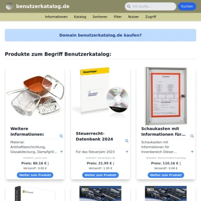 Screenshot benutzerkatalog.de