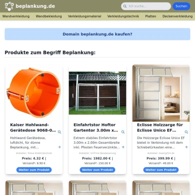 Screenshot beplankung.de
