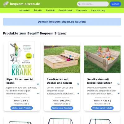 Screenshot bequem-sitzen.de