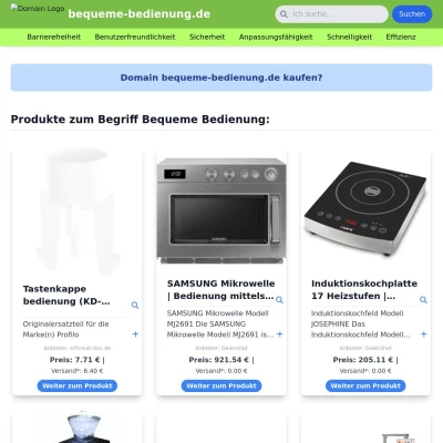 Screenshot bequeme-bedienung.de