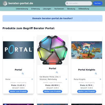 Screenshot berater-portal.de