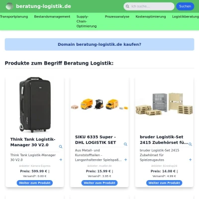 Screenshot beratung-logistik.de