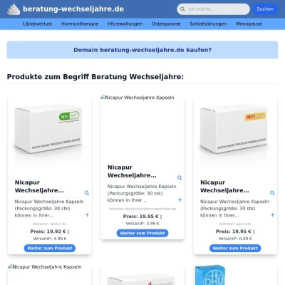 Screenshot beratung-wechseljahre.de