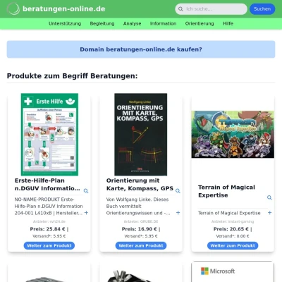 Screenshot beratungen-online.de