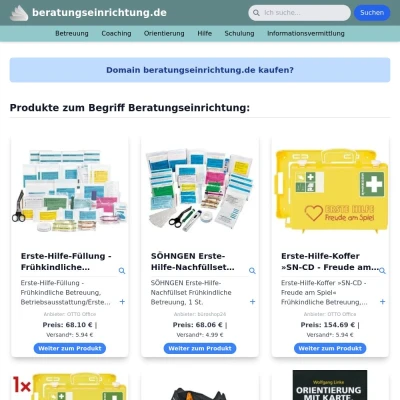 Screenshot beratungseinrichtung.de