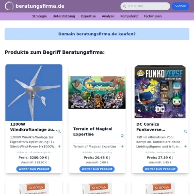 Screenshot beratungsfirma.de