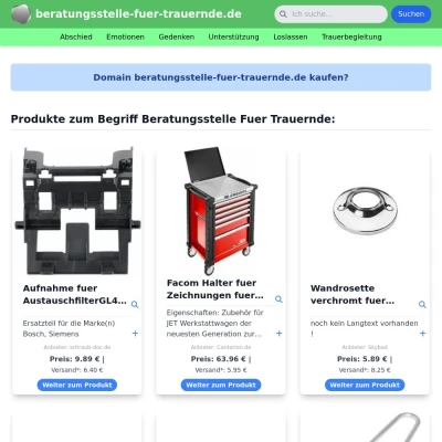 Screenshot beratungsstelle-fuer-trauernde.de