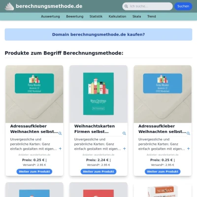 Screenshot berechnungsmethode.de