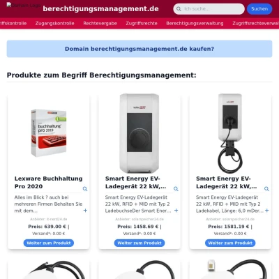 Screenshot berechtigungsmanagement.de