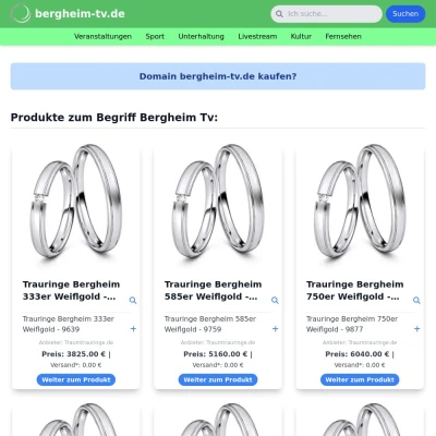 Screenshot bergheim-tv.de