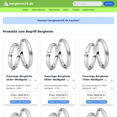 Screenshot bergheim24.de