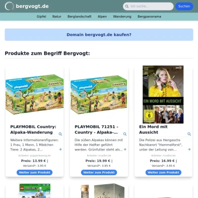 Screenshot bergvogt.de