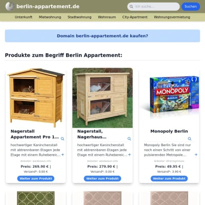 Screenshot berlin-appartement.de