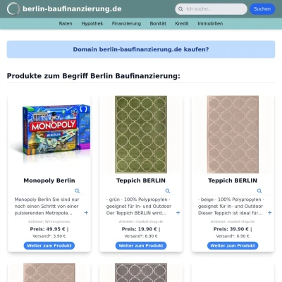 Screenshot berlin-baufinanzierung.de