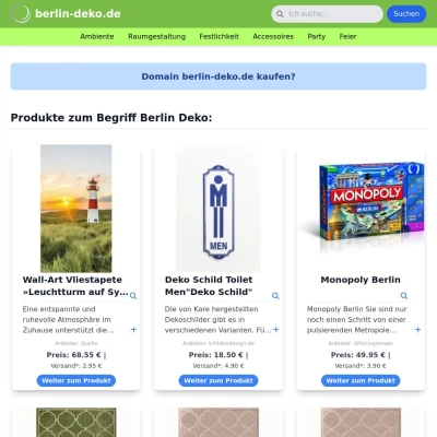 Screenshot berlin-deko.de