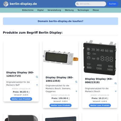 Screenshot berlin-display.de