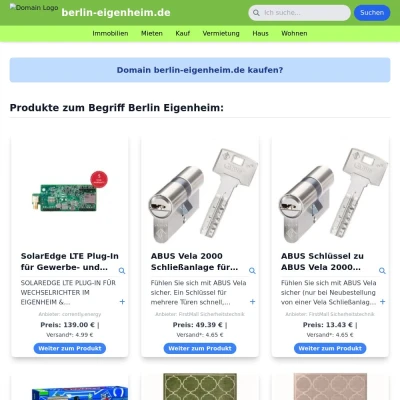 Screenshot berlin-eigenheim.de