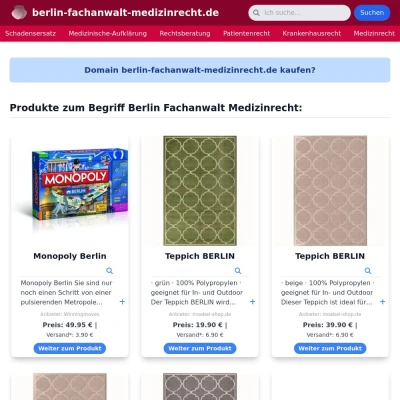 Screenshot berlin-fachanwalt-medizinrecht.de